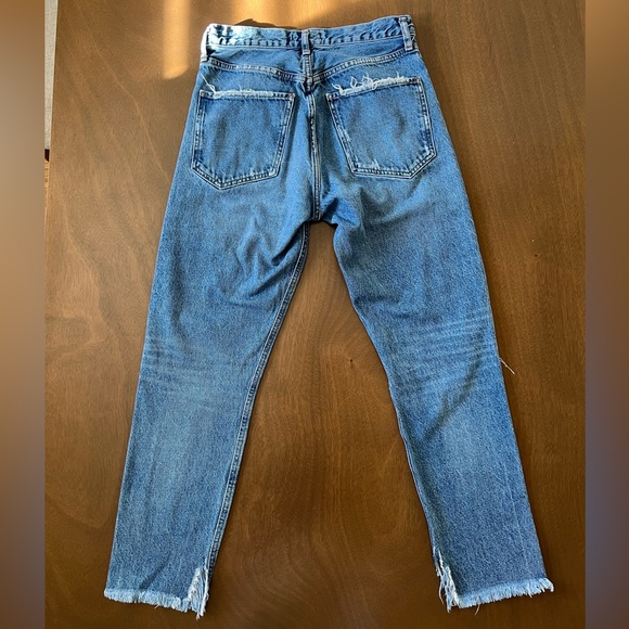 AGOLDE Feel Good Distressed High Rise Jeans Size 25 - Picture 2 of 6